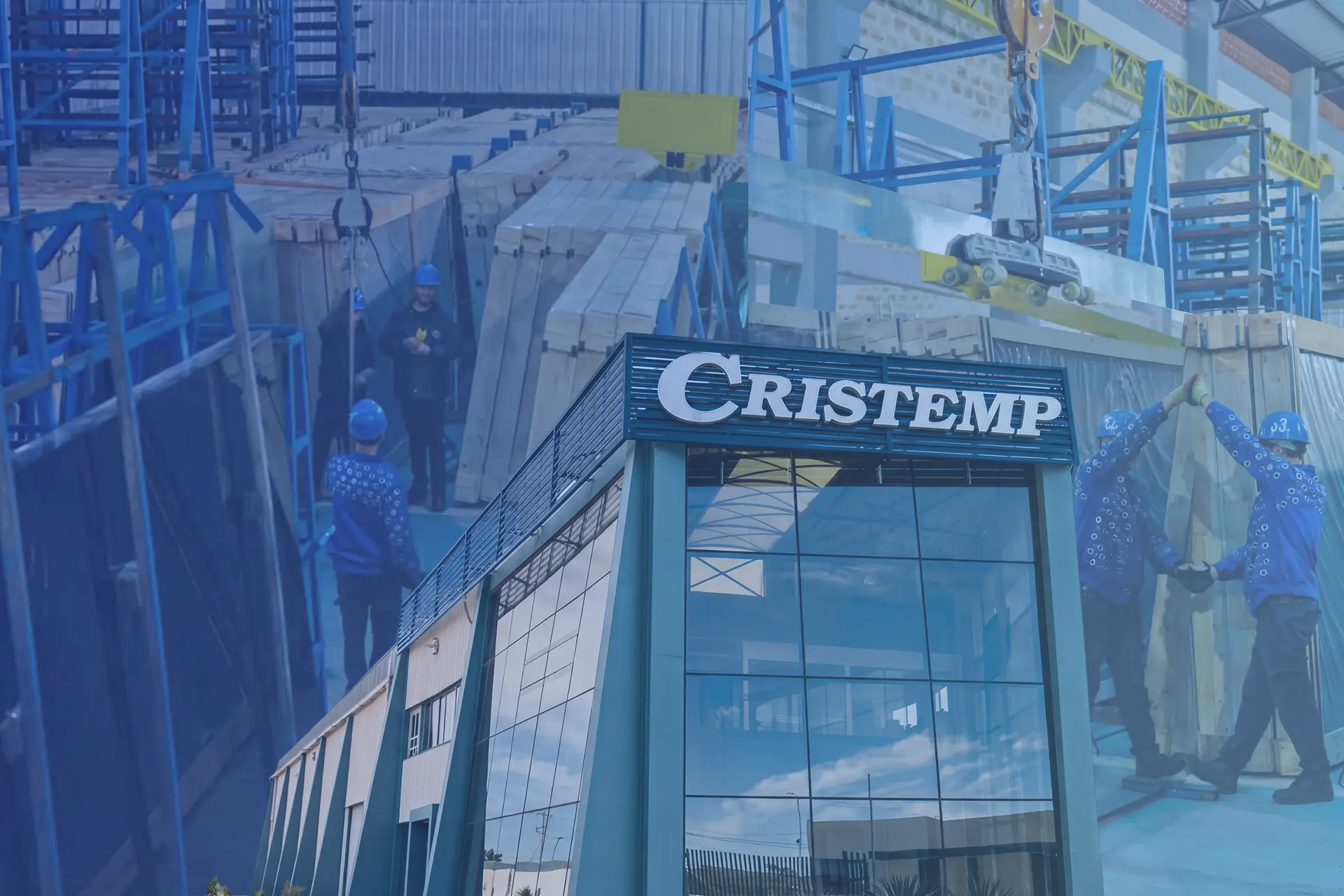 Instalación de vidrio templado